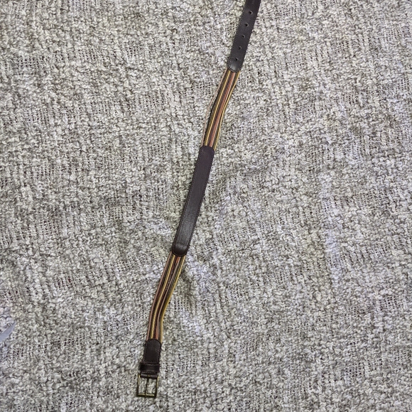 Halston leather autumnal coloured belt - Picture 5 of 8